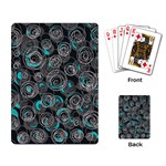 Gray and blue abstract art Playing Card Back