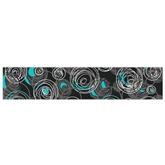 Gray And Blue Abstract Art Flano Scarf (small) by Valentinaart