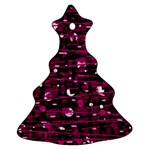 Magenta abstract art Ornament (Christmas Tree) Front