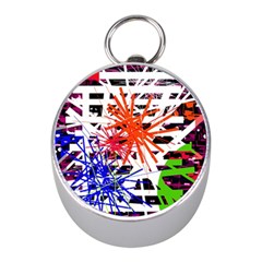 Colorful Big Bang Mini Silver Compasses by Valentinaart