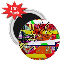 Colorful Abstraction By Moma 2 25  Magnets (100 Pack)  by Valentinaart
