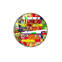 Colorful Abstraction By Moma Hat Clip Ball Marker by Valentinaart
