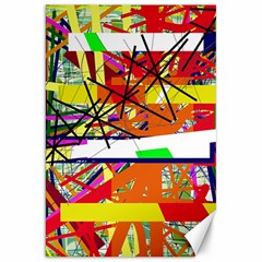 Colorful Abstraction By Moma Canvas 20  X 30   by Valentinaart