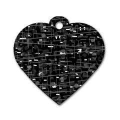 Simple Gray Dog Tag Heart (two Sides) by Valentinaart