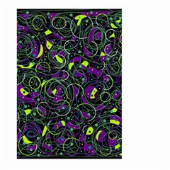 Purple And Yellow Decor Large Garden Flag (two Sides) by Valentinaart