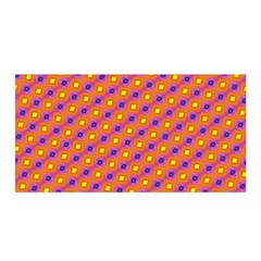 Vibrant Retro Diamond Pattern Satin Wrap by DanaeStudio