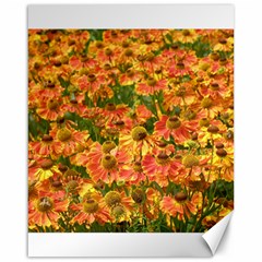 Helenium Flowers And Bees Canvas 16  X 20   by GiftsbyNature