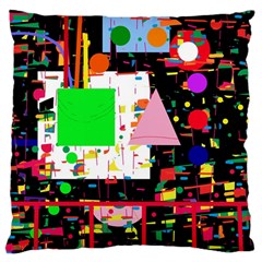 Colorful Facroty Large Cushion Case (one Side)