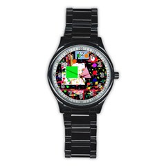 Colorful Facroty Stainless Steel Round Watch