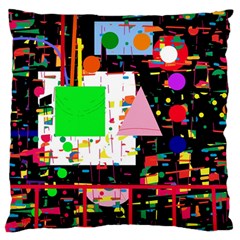 Colorful Facroty Standard Flano Cushion Case (two Sides) by Valentinaart