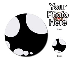 Black And White Moonlight Multi-purpose Cards (round)  by Valentinaart