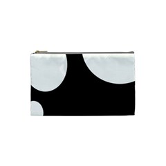 Black And White Moonlight Cosmetic Bag (small)  by Valentinaart