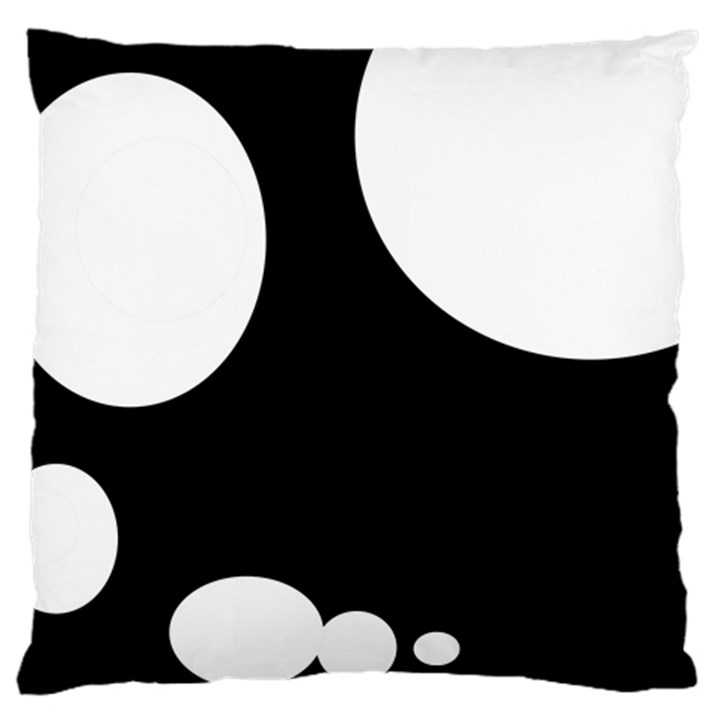 Black and white moonlight Standard Flano Cushion Case (Two Sides)