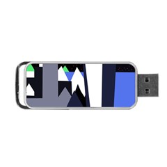 Glacier Portable Usb Flash (two Sides) by Valentinaart