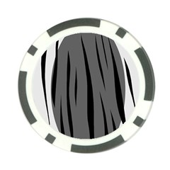 Gray, Black And White Design Poker Chip Card Guards (10 Pack)  by Valentinaart