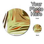 Brown decorative design Multi-purpose Cards (Round)  Front 6