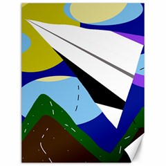 Paper airplane Canvas 12  x 16  