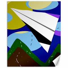 Paper airplane Canvas 16  x 20  