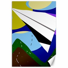 Paper airplane Canvas 24  x 36 