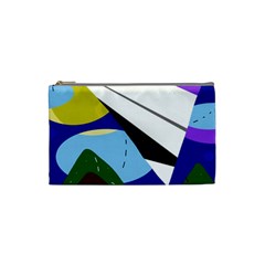 Paper airplane Cosmetic Bag (Small) 