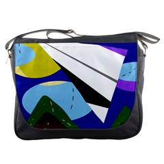 Paper Airplane Messenger Bags by Valentinaart