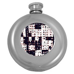 Abstract City Landscape Round Hip Flask (5 Oz) by Valentinaart