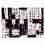 Abstract city landscape Large Glasses Cloth Front