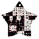 Abstract city landscape Star Ornament (Two Sides)  Back