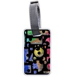 Colorful puzzle Luggage Tags (One Side)  Front