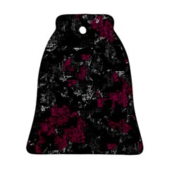 Magenta And Gray Decorative Art Bell Ornament (2 Sides) by Valentinaart