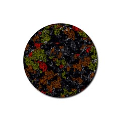 Autumn Colors  Rubber Round Coaster (4 Pack)  by Valentinaart
