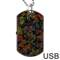 Autumn Colors  Dog Tag Usb Flash (one Side) by Valentinaart