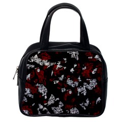 Red, White And Black Abstract Art Classic Handbags (one Side) by Valentinaart