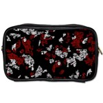 Red, white and black abstract art Toiletries Bags 2-Side Front