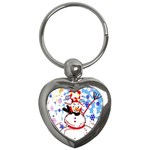 Snowman Key Chains (Heart)  Front