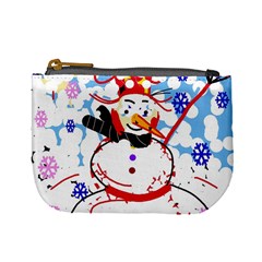 Snowman Mini Coin Purses by Valentinaart