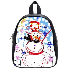 Snowman School Bags (small)  by Valentinaart