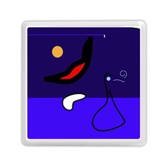 Night Duck Memory Card Reader (square)  by Valentinaart