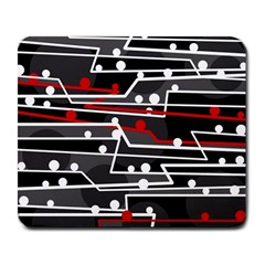 Stay In Line Large Mousepads by Valentinaart