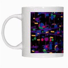 Purple Galaxy White Mugs by Valentinaart