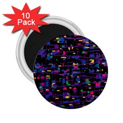 Purple Galaxy 2 25  Magnets (10 Pack)  by Valentinaart