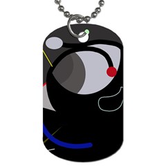 Gray Bird Dog Tag (one Side)