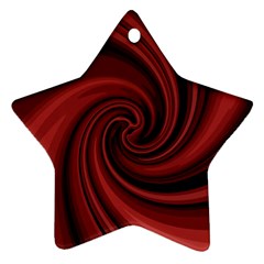 Elegant Red Twist Ornament (star)  by Valentinaart