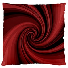 Elegant Red Twist Large Flano Cushion Case (two Sides) by Valentinaart