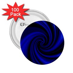 Blue Decorative Twist 2 25  Buttons (100 Pack)  by Valentinaart