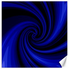 Blue Decorative Twist Canvas 16  X 16  