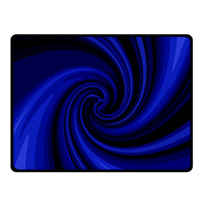 Blue decorative twist Double Sided Fleece Blanket (Small) 