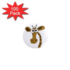 Giraffe  1  Mini Magnets (100 Pack)  by Valentinaart