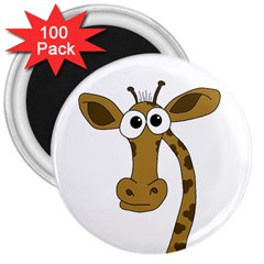 Giraffe  3  Magnets (100 Pack) by Valentinaart