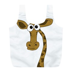 Giraffe  Full Print Recycle Bags (l)  by Valentinaart